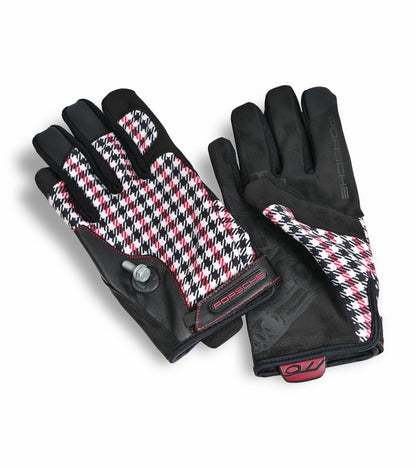 Porsche Classic Assembly Gloves in Red Pepita | Porsche Design Sale