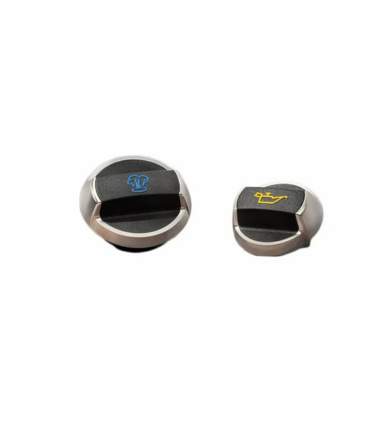 Porsche Oil and Coolant Caps in Aluminum Look for  911 (992) | Porsche Design Trusted
