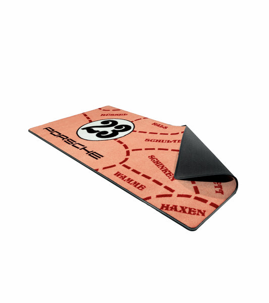 Porsche 917 Sau Design Garage Mat | Porsche Design Featured