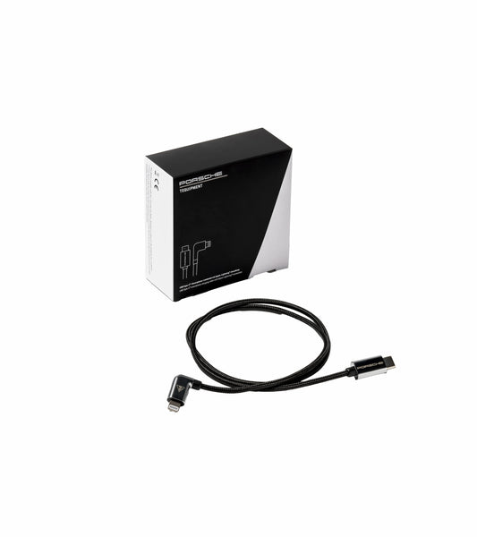 Porsche USB type C™ smartphone charging cable with Apple Lightning® connection | Porsche Design Everyday
