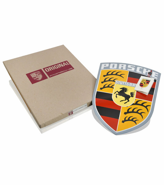 Porsche Classic Crest - Enamel Sign | Porsche Design Discount