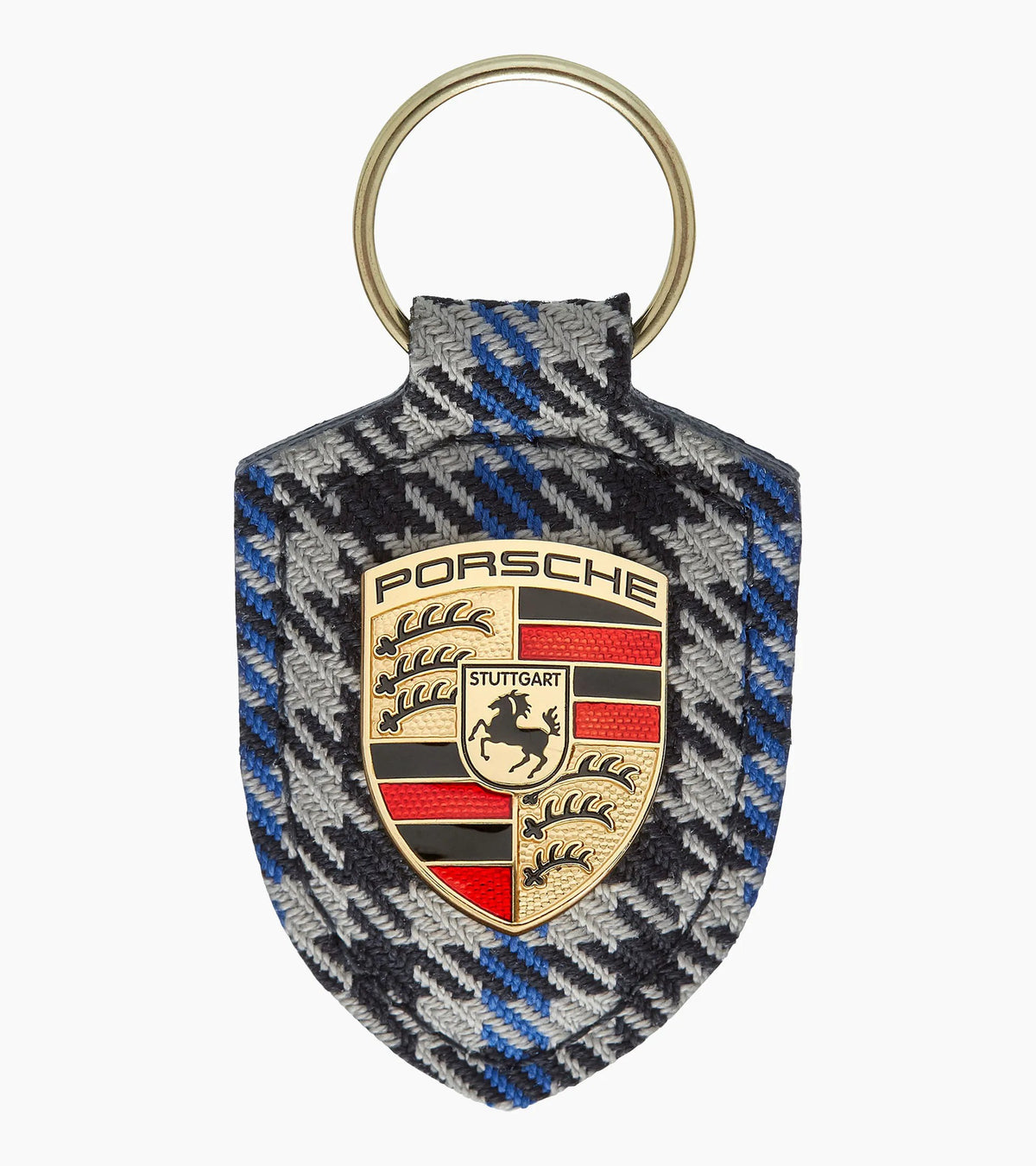 Pepita blue Crest key ring | Porsche Design Top Pick