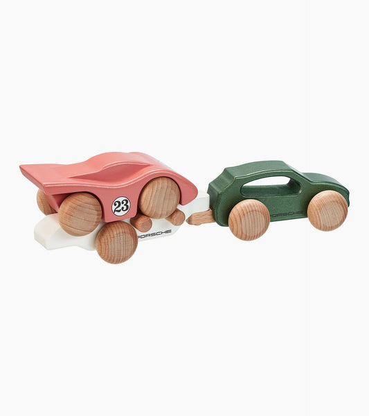 Macan wooden car with 917 trailer | Porsche Design Hot Sale