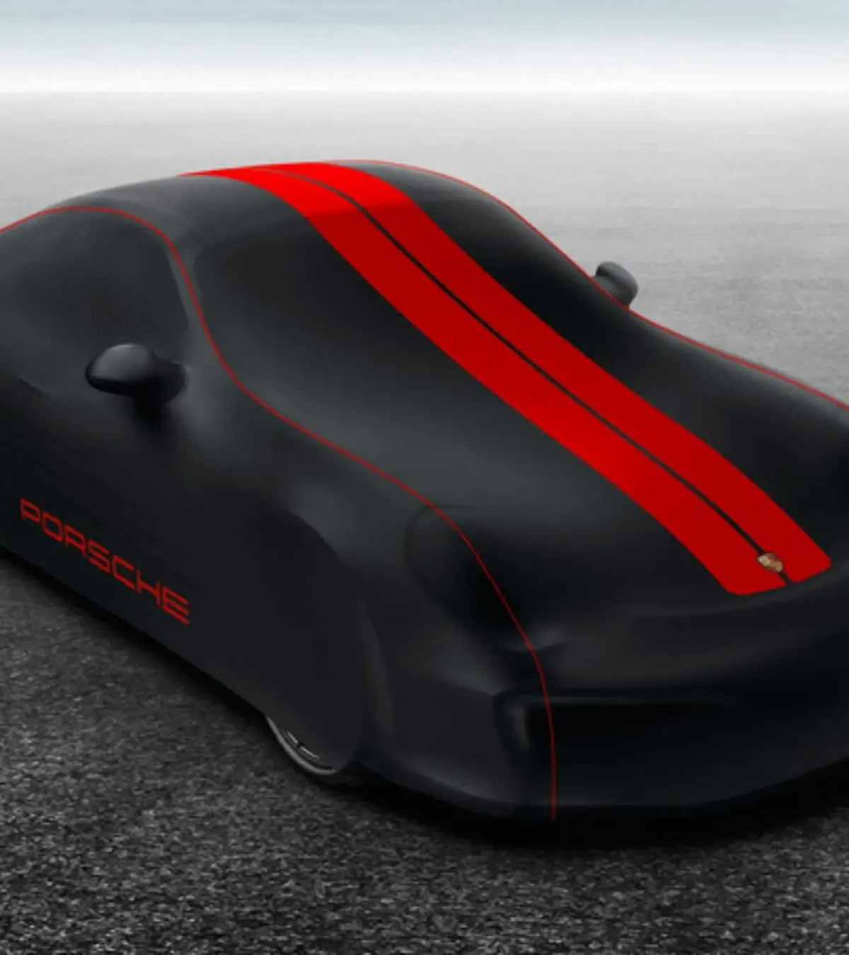 Porsche Indoor Car Cover Plus Red Turbo for 911 (991 II Turbo) | Porsche Design Smart Buy