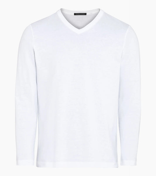 Long-sleeve V-neck T-shirt | Porsche Design Featured